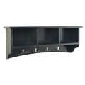 Alaterre Furniture Shaker Cottage Storage Coat Hook, Charcoal Gray ASCA04BL